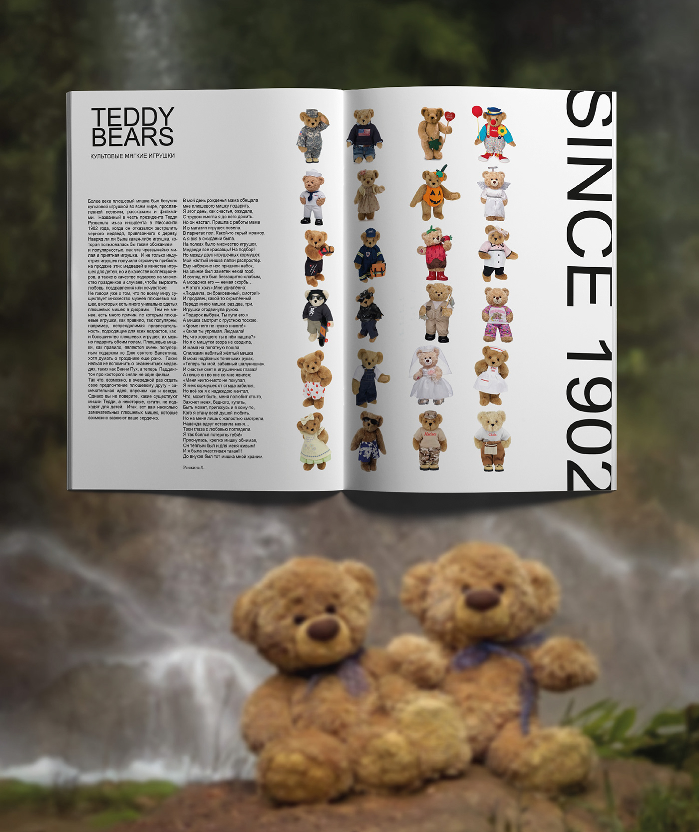 article Article Design design Layout magazine Magazine design magazine layout magazines spread teddy bear