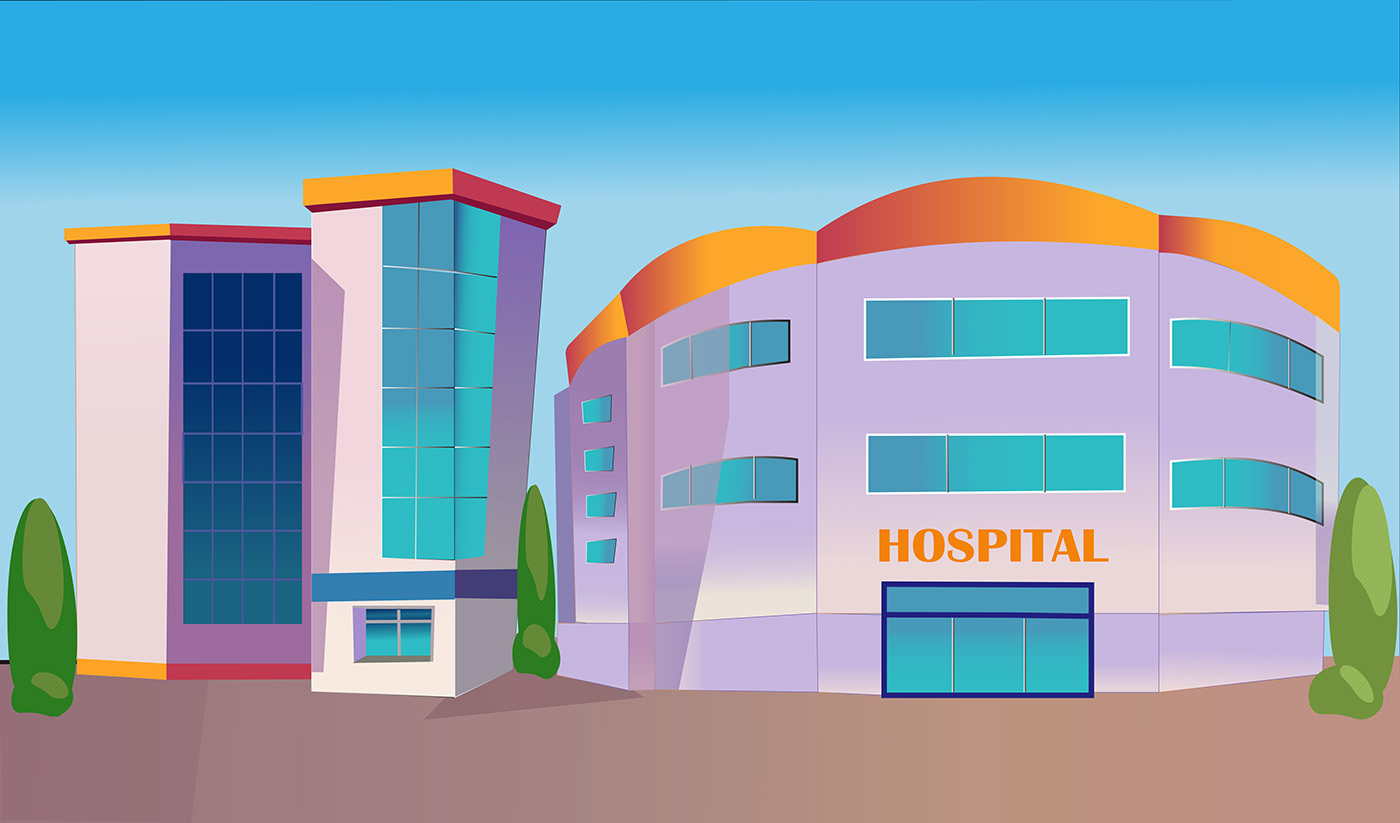 ILLUSTRATION  Digital Art  adobe illustrator Hospitality doctor care hospital Health medical clinic