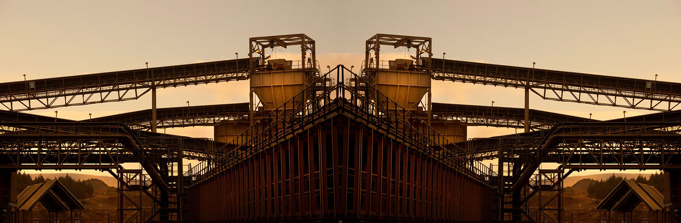 Mining Landscape industry retouchingpanorama abstract symetry symetrical wide view gallery Project mine resource