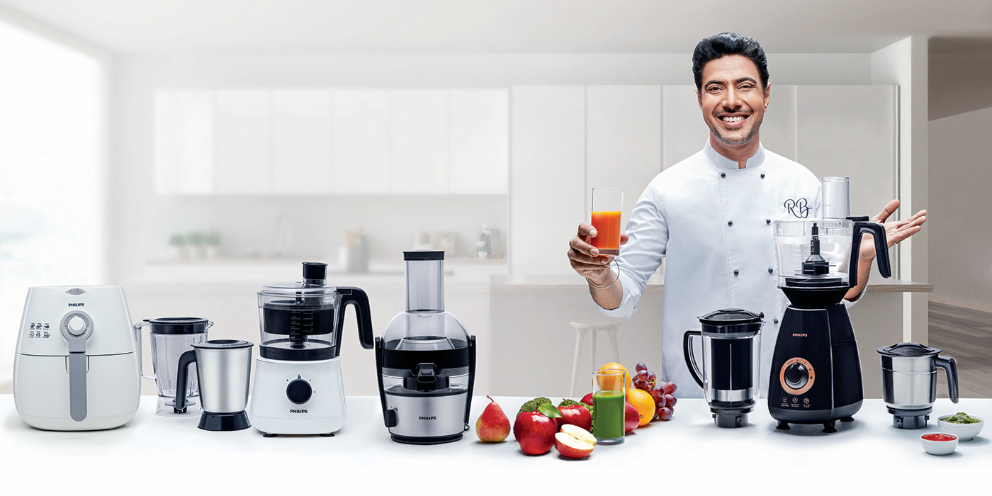 campaign productphotography chef Celebrity Philips kitchenappliances Advertising  Commercial Photography