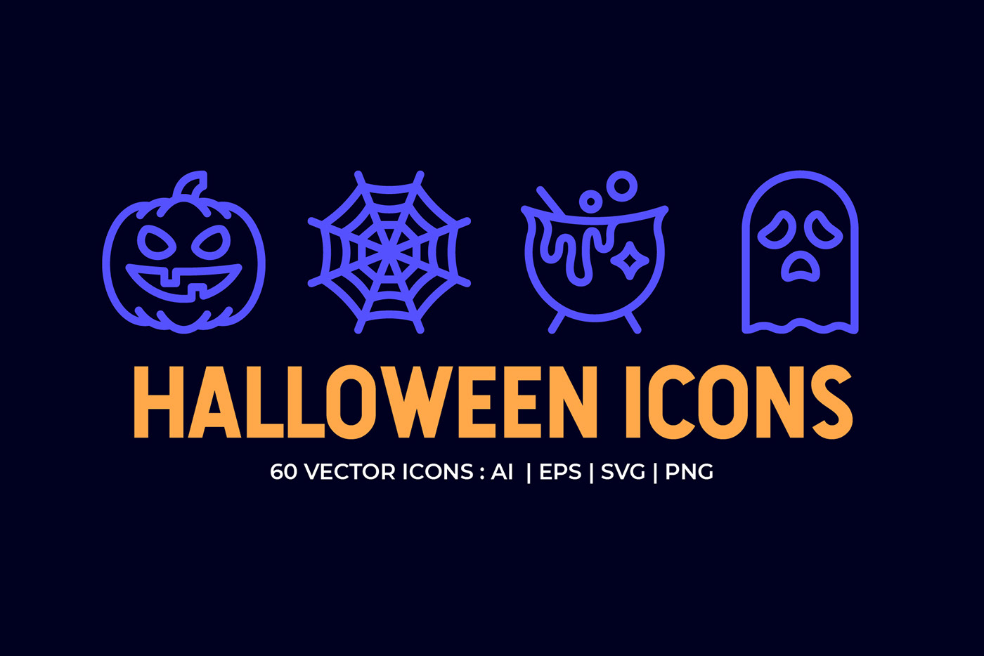 halloween line icons