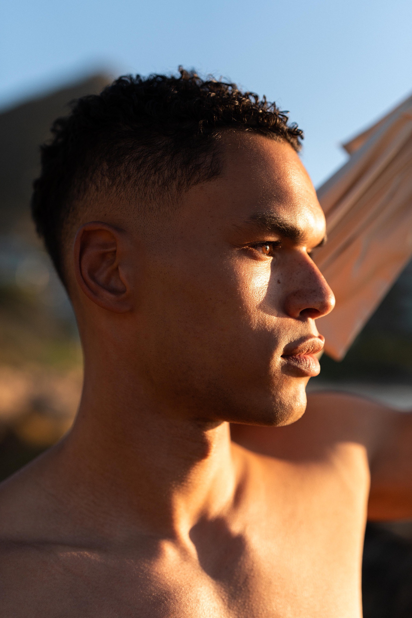 capetown sunset south africa male model editorial Fashion  beauty Photography  portrait model