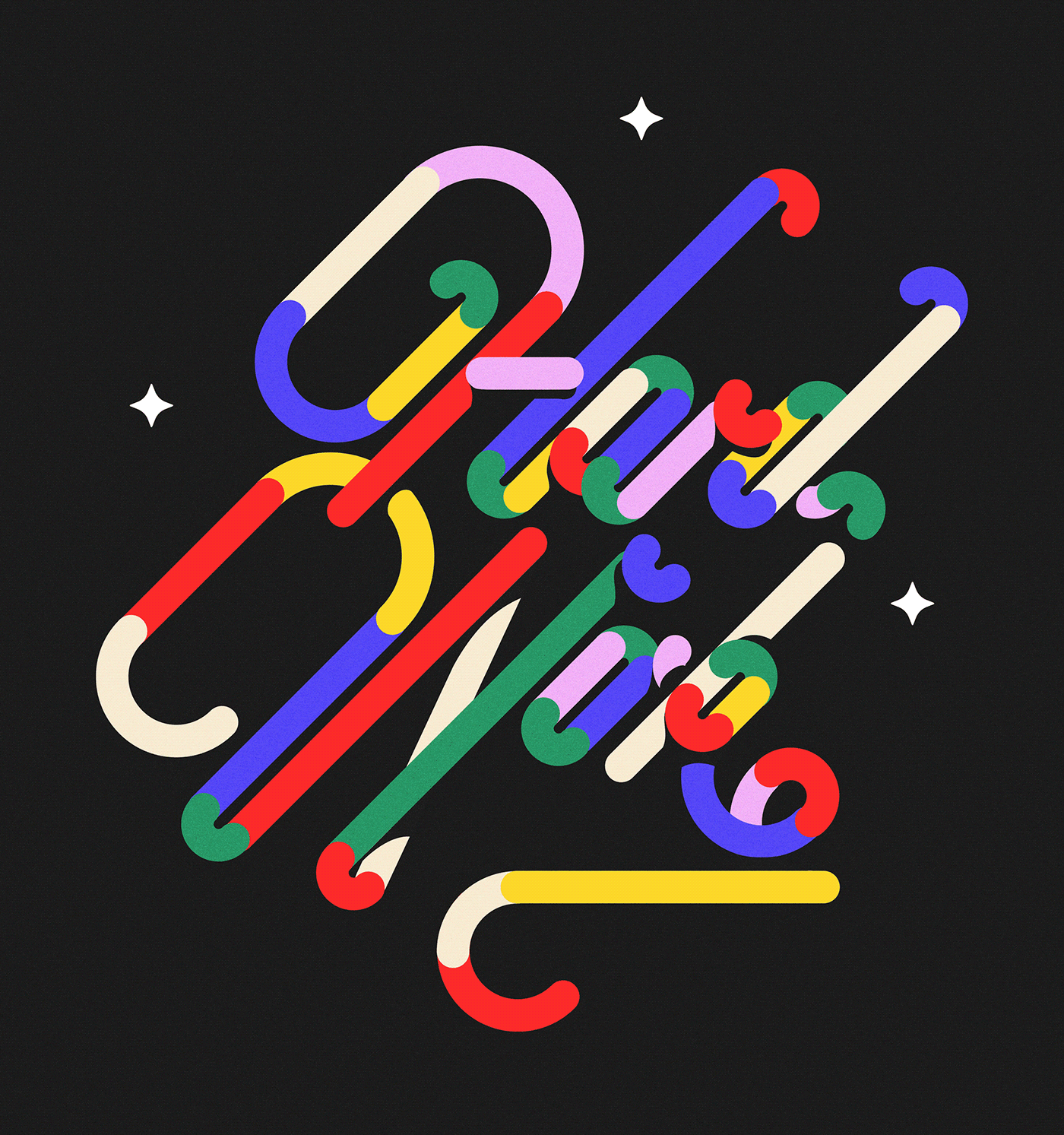 Graphic design typography and hand lettering illustration for Hard Work.
