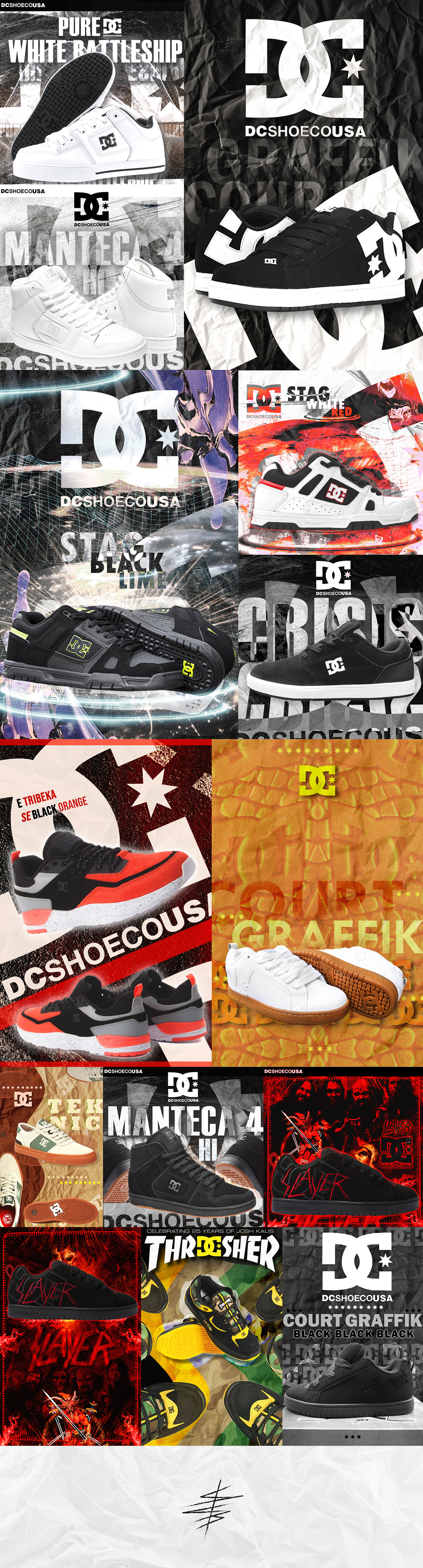 dc skate Socialmedia design graphic design  shoes skateshop DC Skate DCShoes dcshoescousa