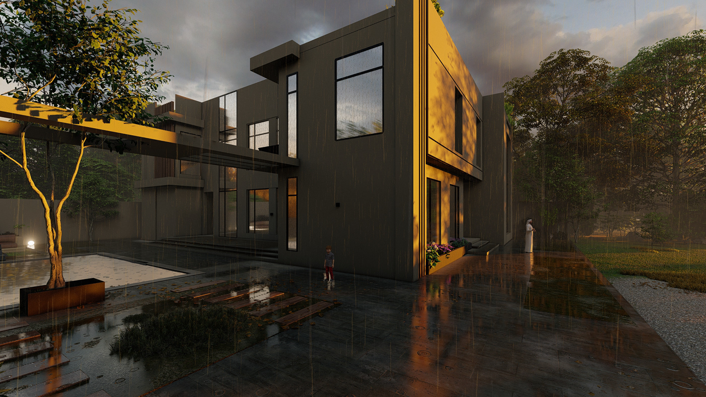 architecture Render visualization interior design  modern 3ds max corona archviz exterior 3D
