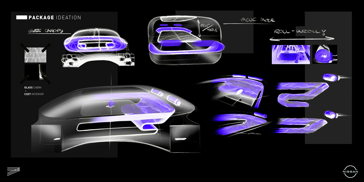 car design concept interior design  Nissan automotive   Render sketch