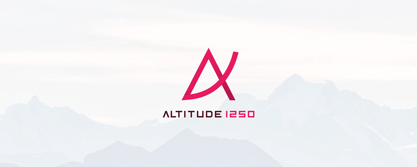 digital agence lettre a agency montagne Altitude rouge logo identité bureau