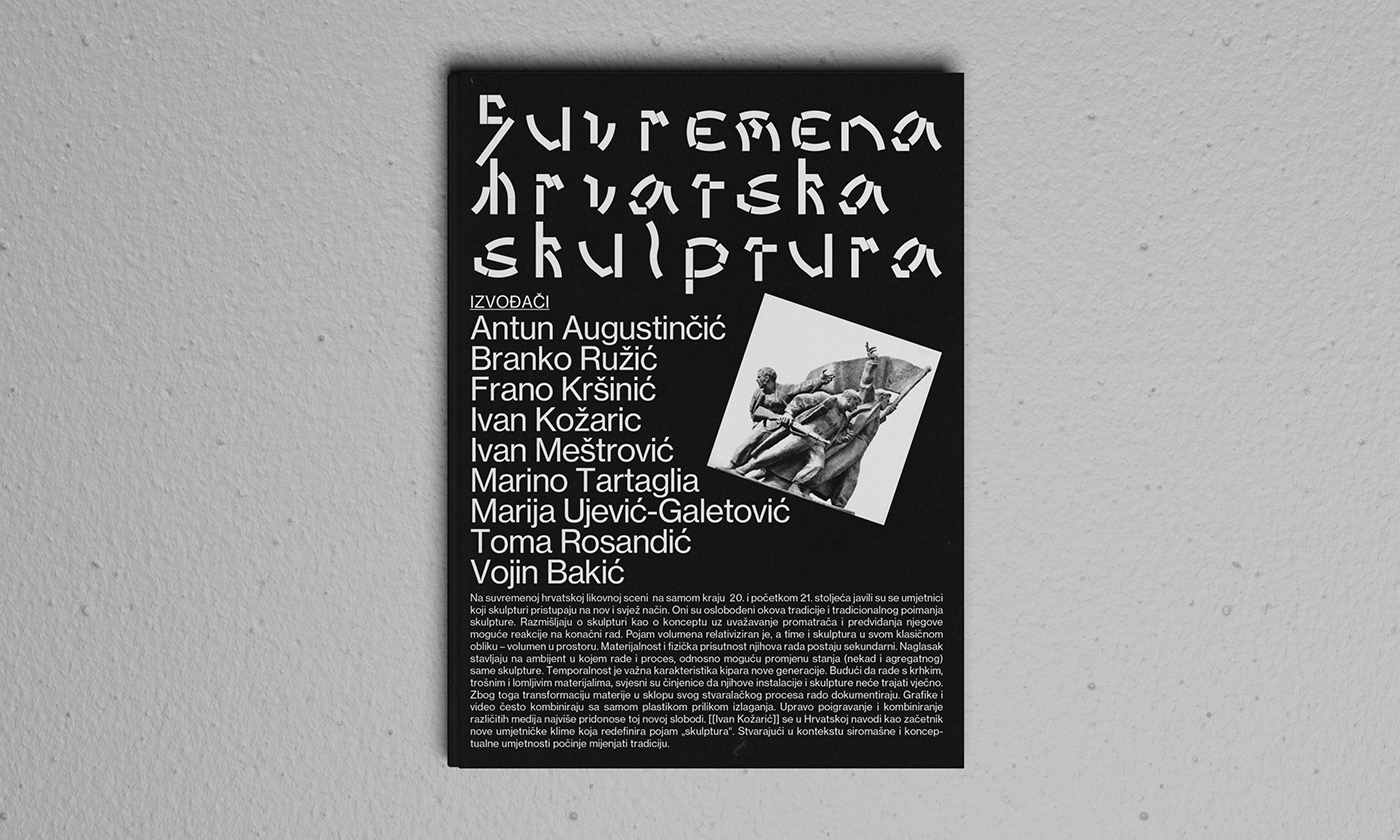 Suvremena hrvatska skulptura skulptura croatian Croatia print Bookdesign publication editorial