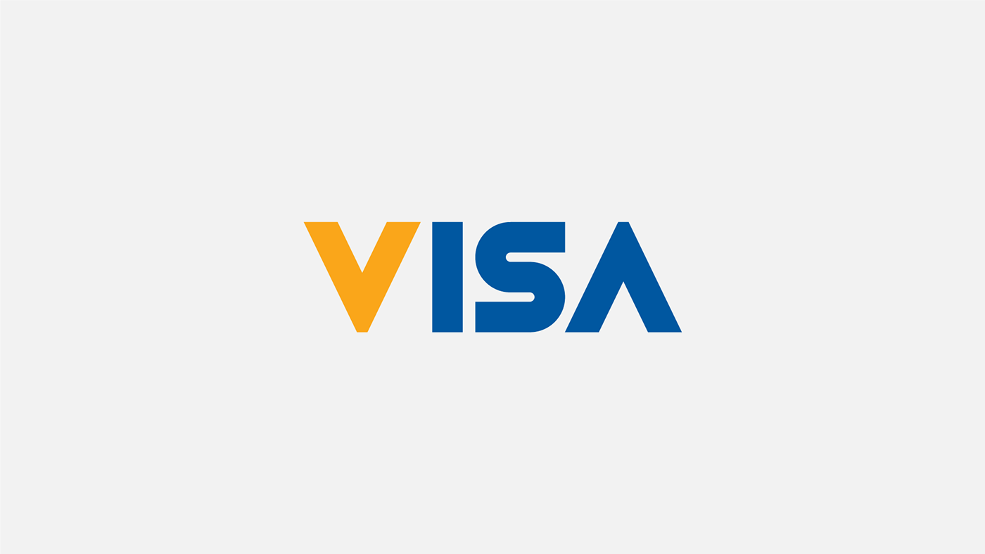 Visa credit card credit logo brand identity Graphic Designer Logo Design rebranding visual identity debit