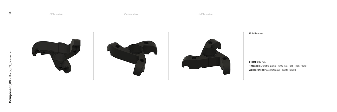3D Autodesk Fusion360 treppiedi tripod manfrotto head Render wireframe inspire