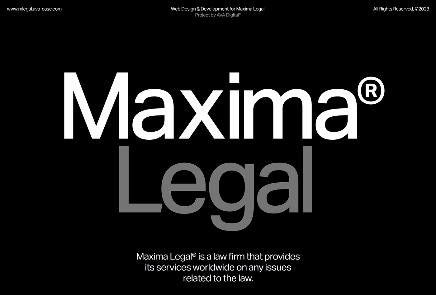 corporate law minimal mobile promo typography   UI UI/UX Web Design  Website
