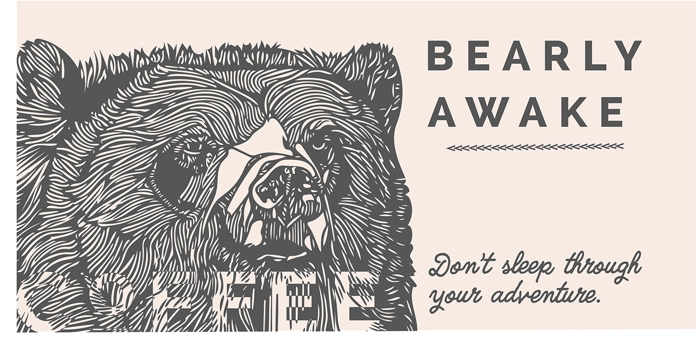 Coffee poster bear grizzly