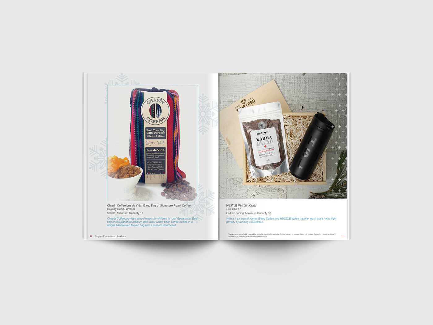 book editorial spreads Holiday season magazine Food  Staples staples promotional products Candy