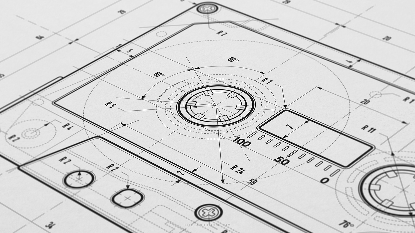 technical drawing Blueprint art print