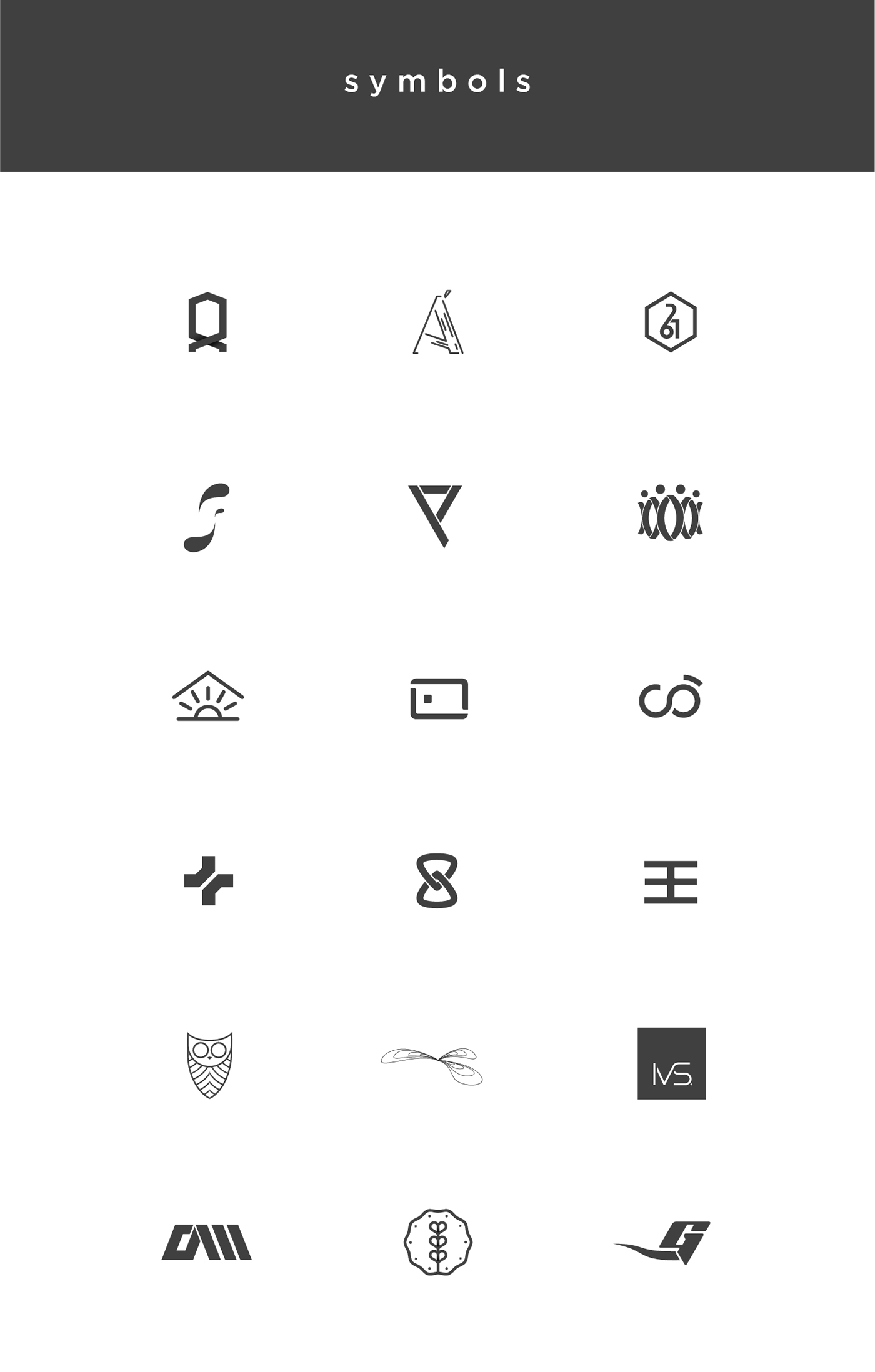 logo set brand Collection identities marks symbol Logotype selection