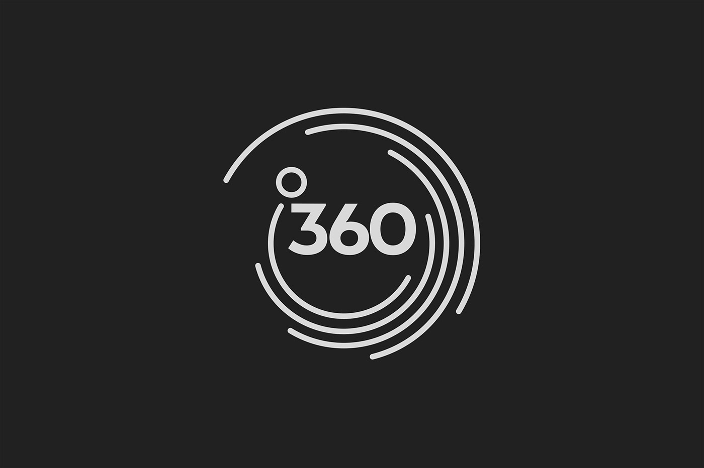 circle line logo 360 degrees round design degree Tech logo branding  company logo