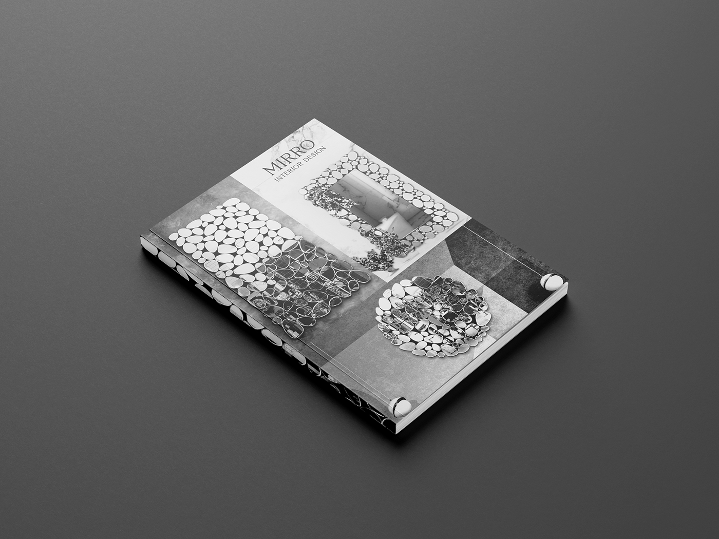 black & white book design brochure Catalogue design interior book Interior Catalog interior magazine mirror work  Product Catalog Project