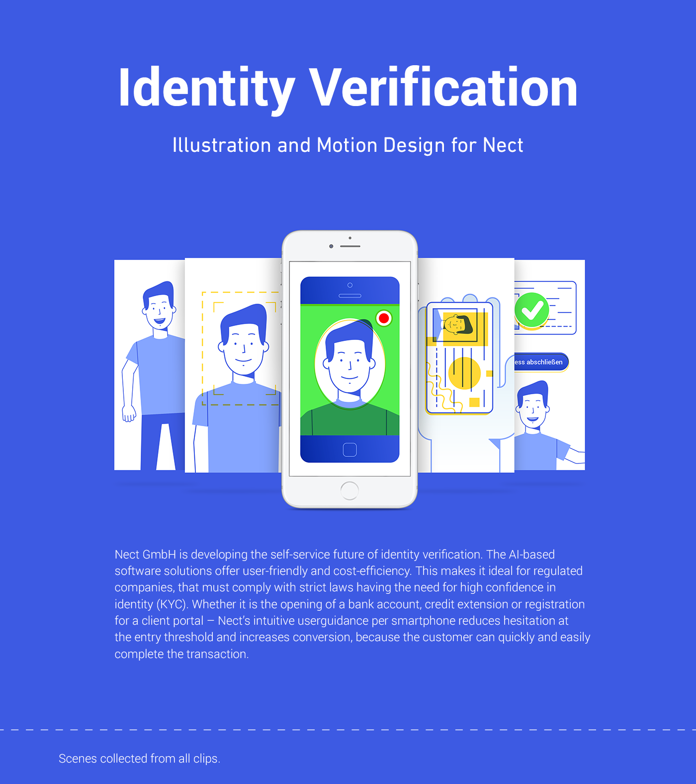 identity Verification app Passport ID card UI tutorial explainer smartphone