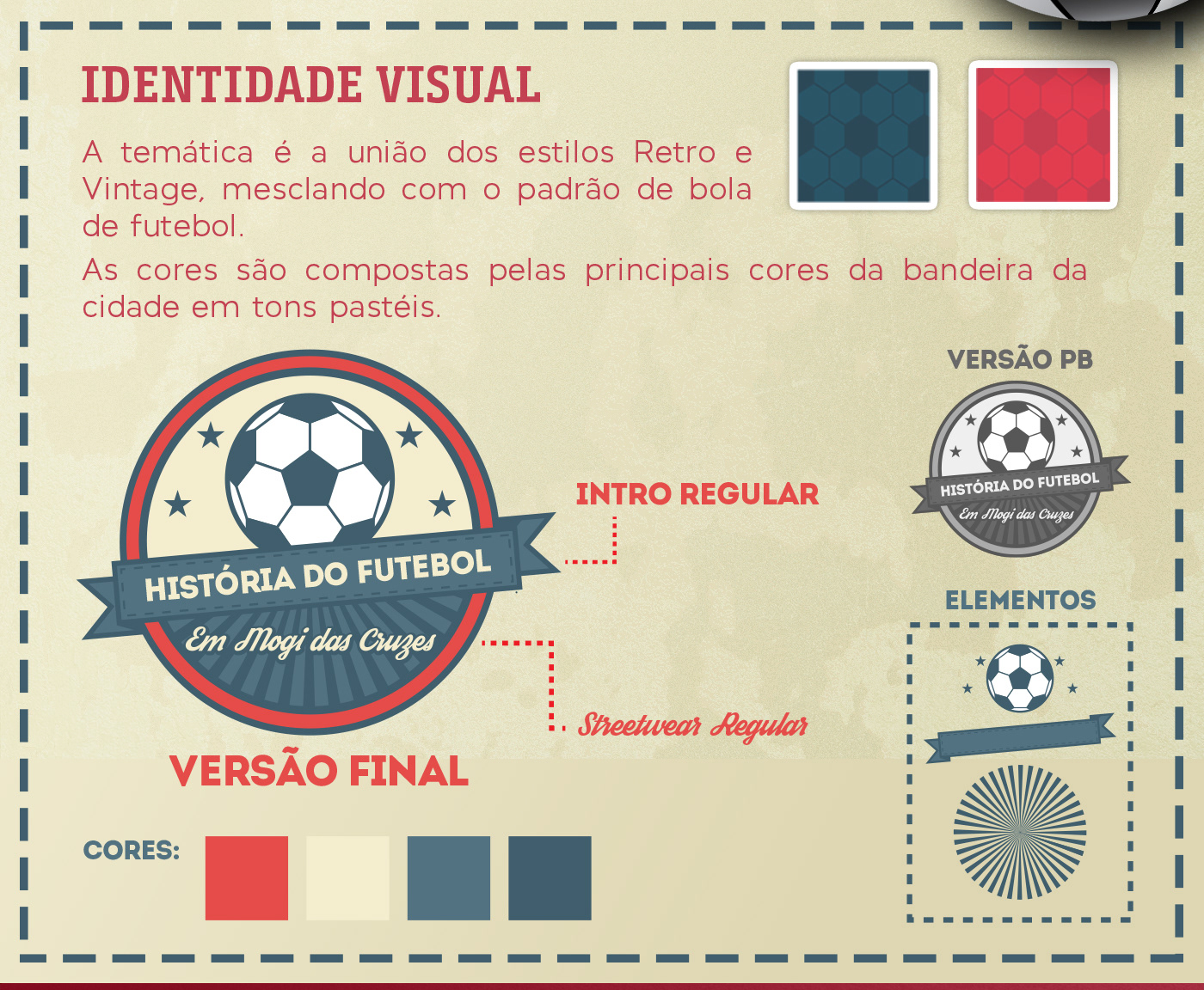 Livro editorial branding  futebol diagramação vintage