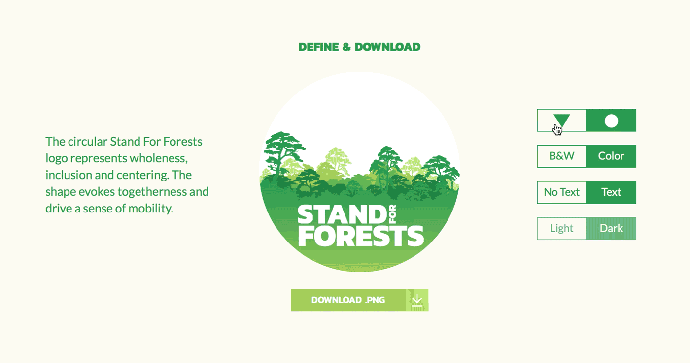 Style Guide iconography template non-profit forest activism animals indigenous people campaign banner