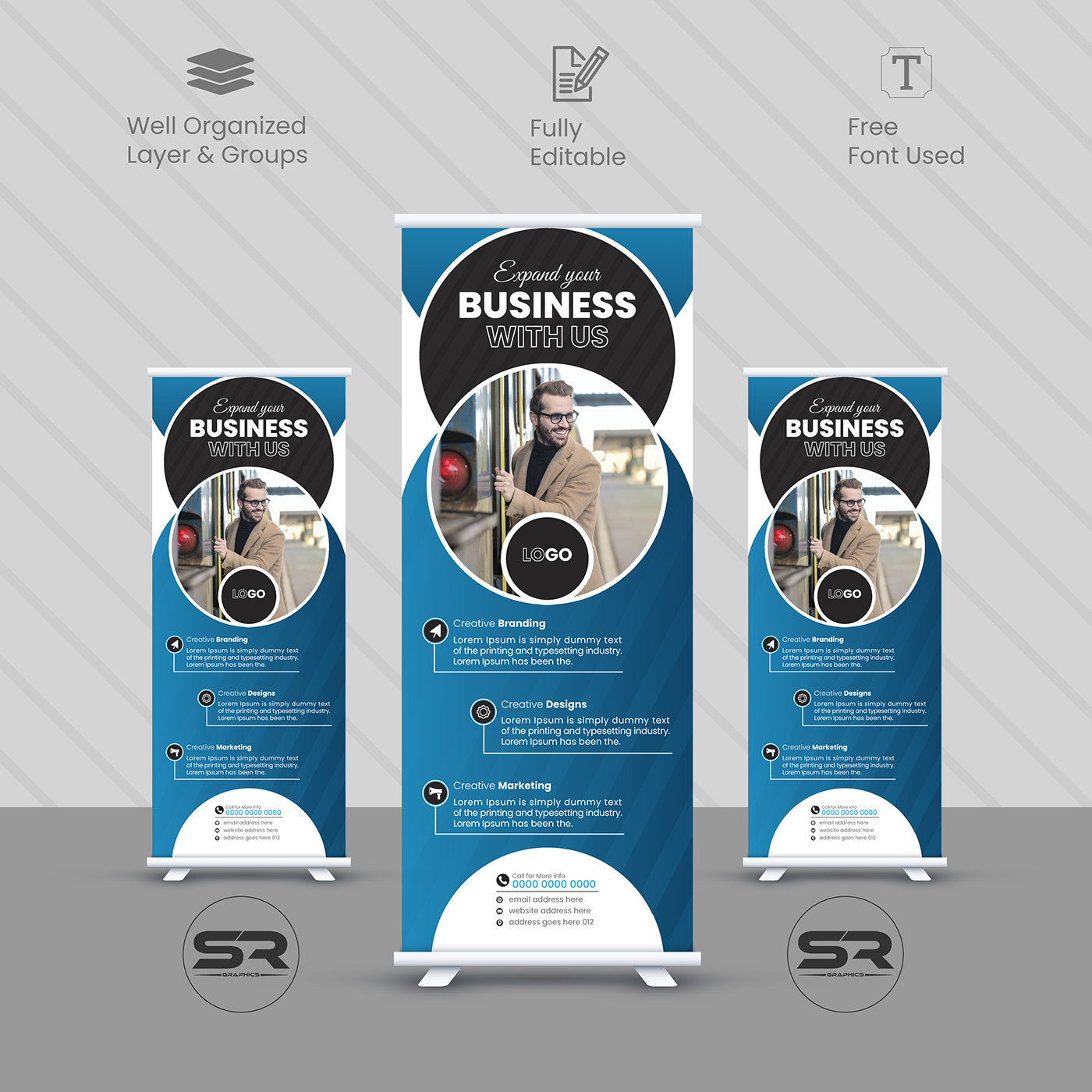 standee banner Roll Banner roll up banner rollup banner design display banner business banner corporate creative banner  Roll up Stand