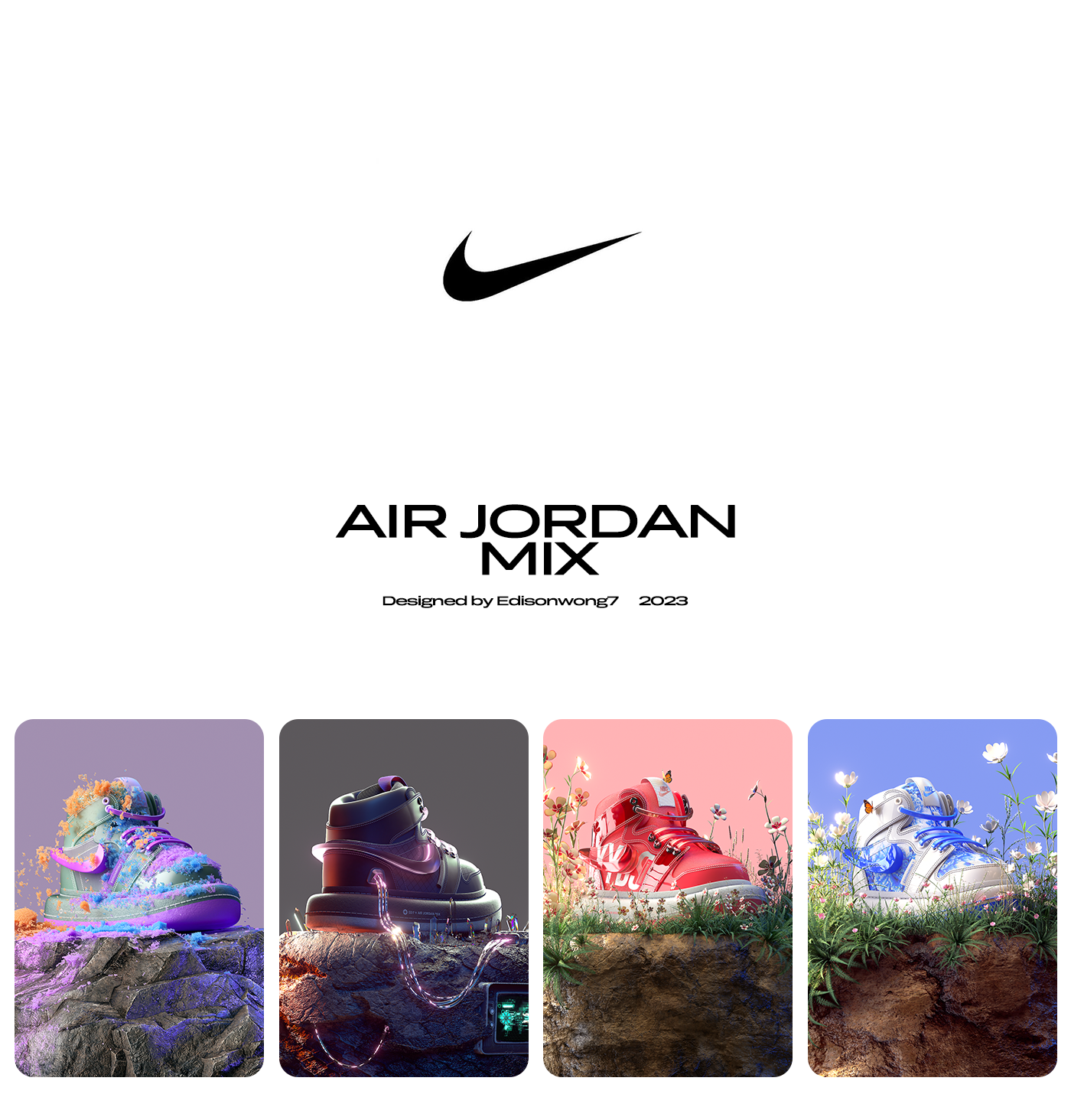cinema4d octane air jordan Nike Fashion  3D color Octane Render c4d MD