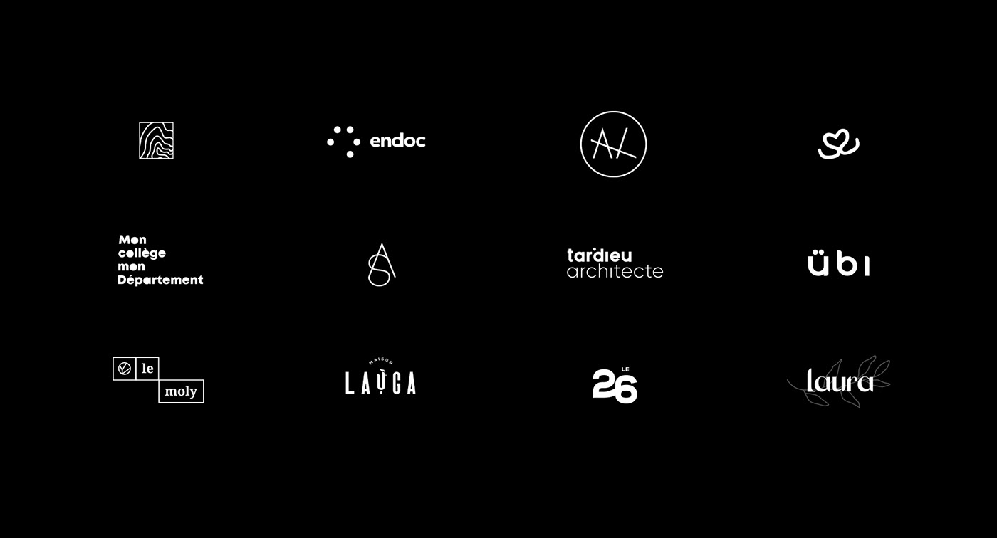 Logotype branding  brand type Typographie graphism design minimal