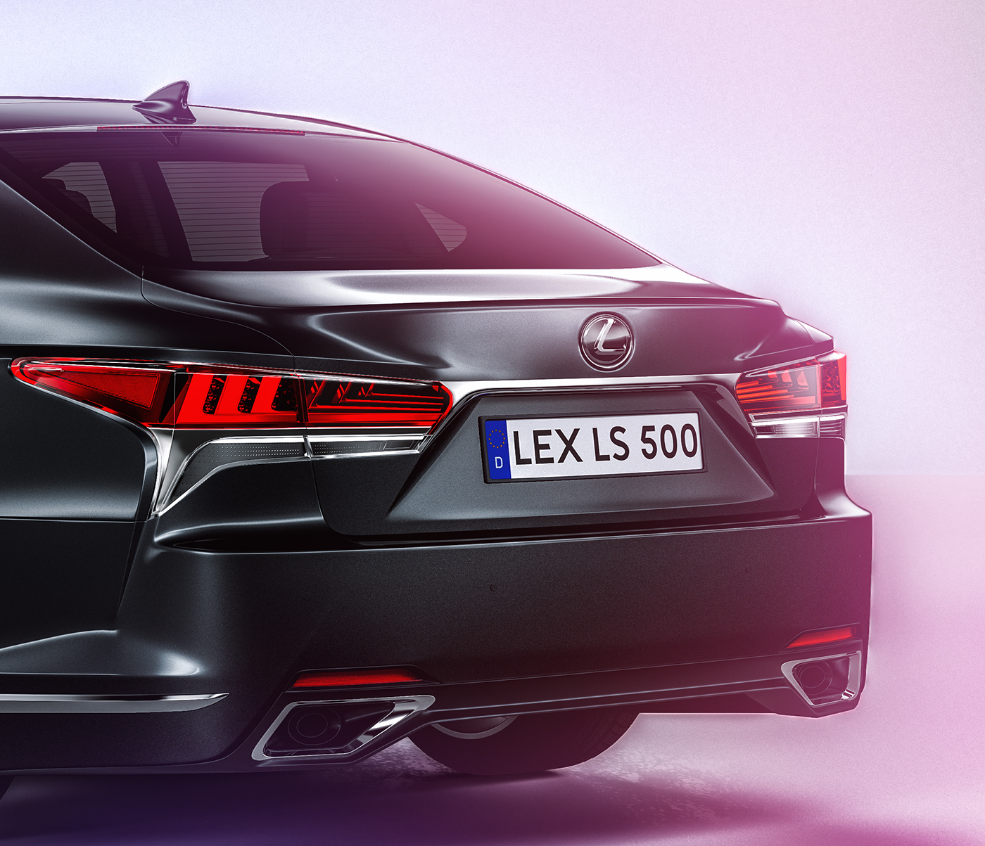 Lexus vray automotive   CGI 3ds retouching  colors Dynamic studio lighting