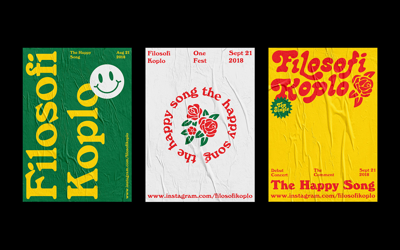 Filosofi Koplo dangdut indonesia logo Logotype brand identity graphic design 