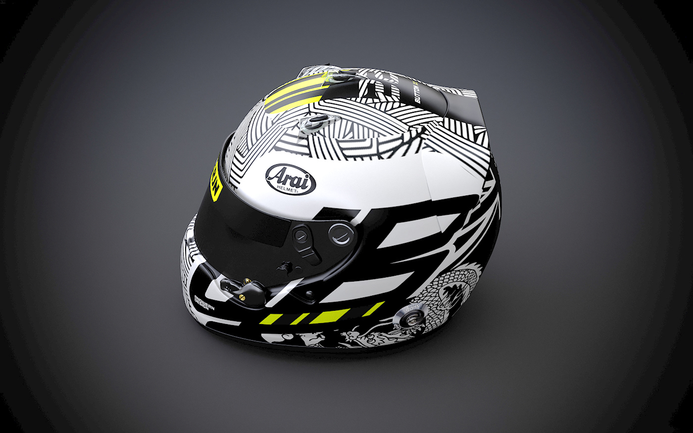 automotive   button car design f1 Helmet jenson Livery Motorsport Racing