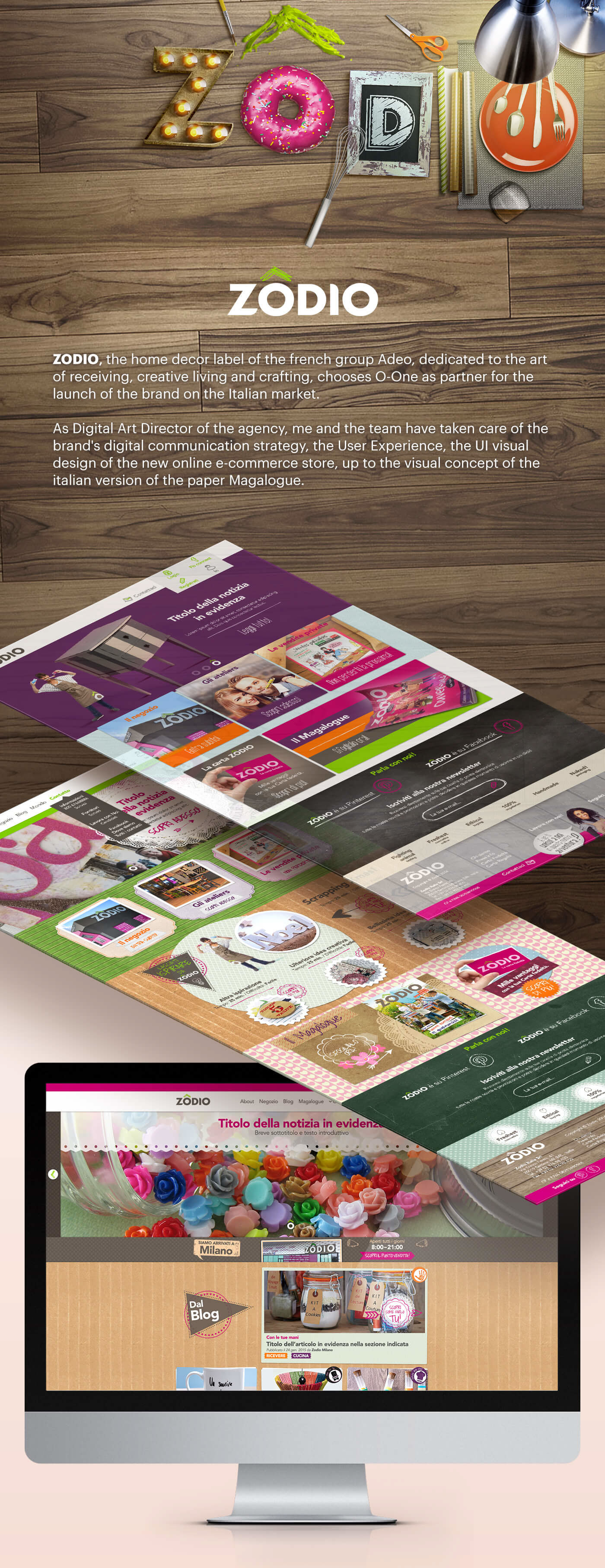 ux/ui visual design e-commerce zodio crafting magalogue Catalogue