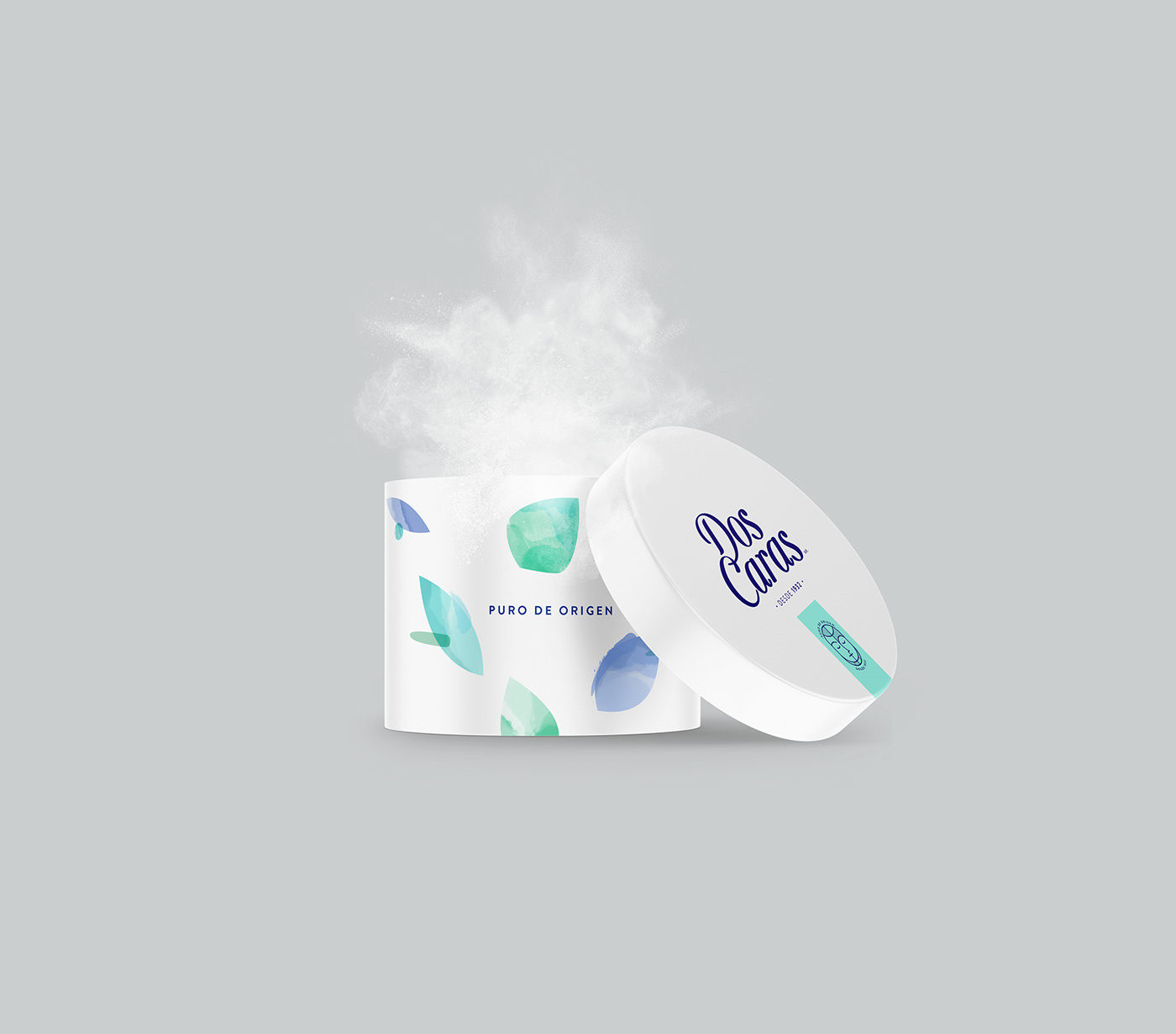 Packaging powder branding  logo colorful