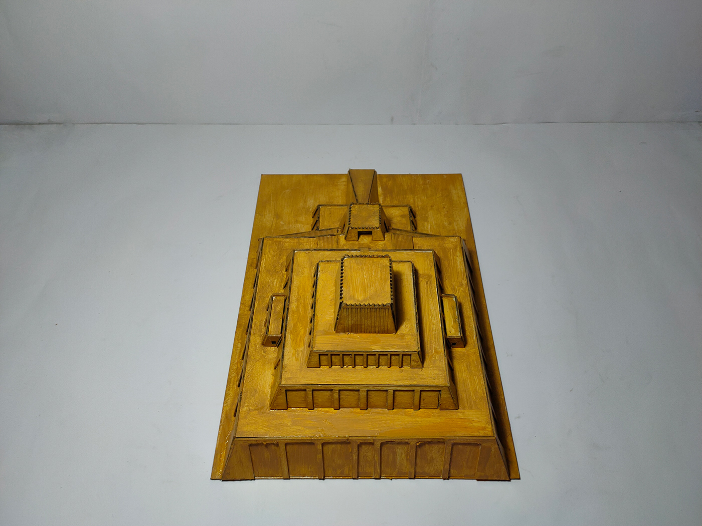 architecture maquette scale model ziggurat