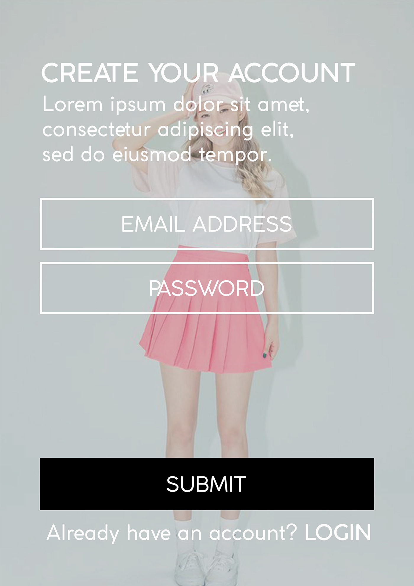 Clothing UI user interface Interface interface design ui design user interface design pastel Korean Clothing