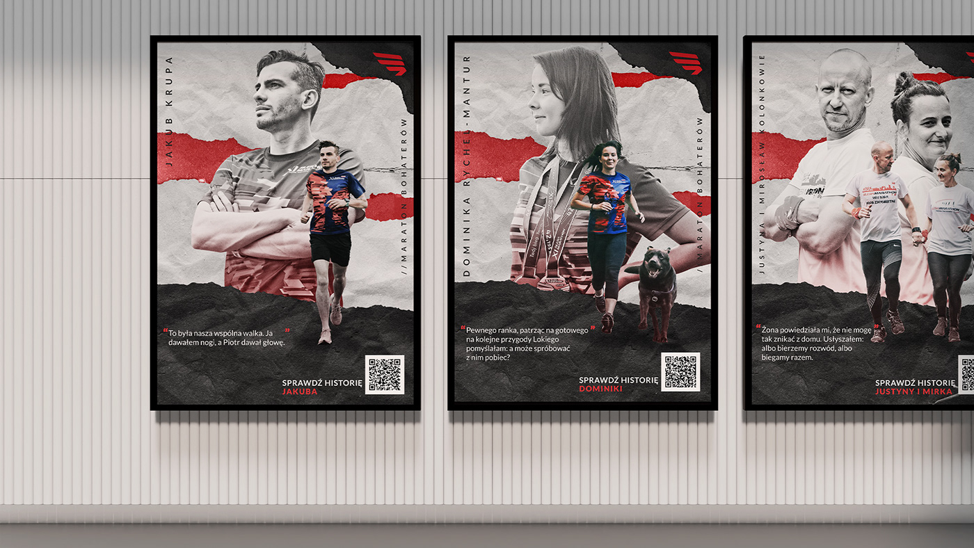 poster Graphic Designer sports running Marathon stadion śląski