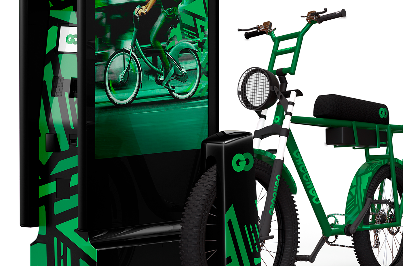 Bike branding  eco Sustainable Bicycle Ebike ecological green logo Transport
