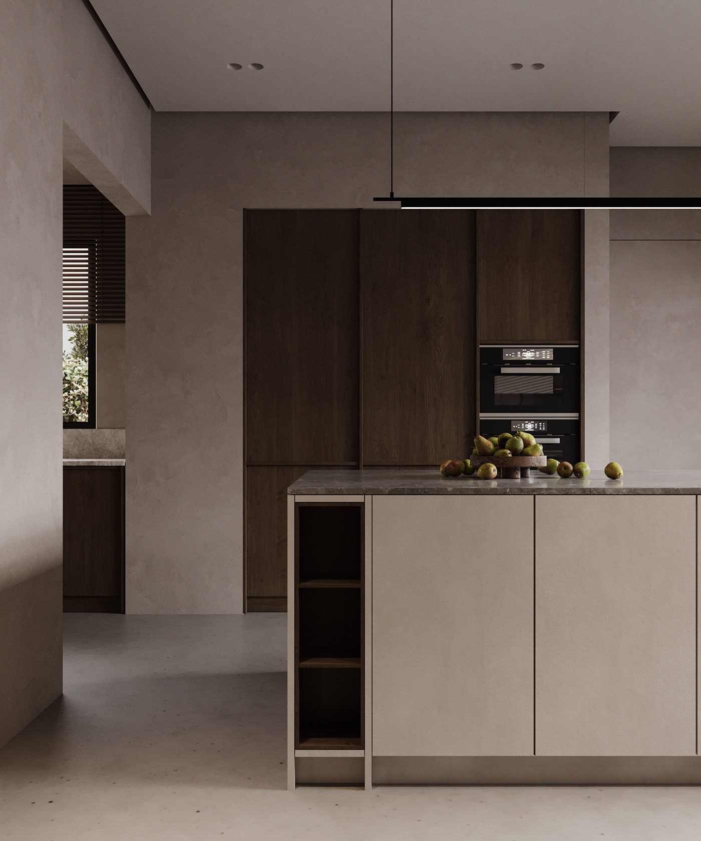 3ds max corona render  design Interior interior design  kitchen kitchen design Pantry Render rendering