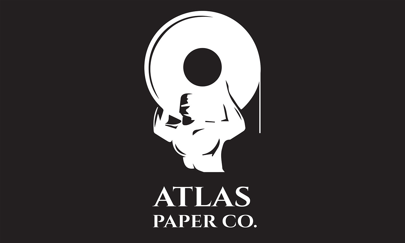 atlas logo logodesign Logowork paper papercompany rollpaper world