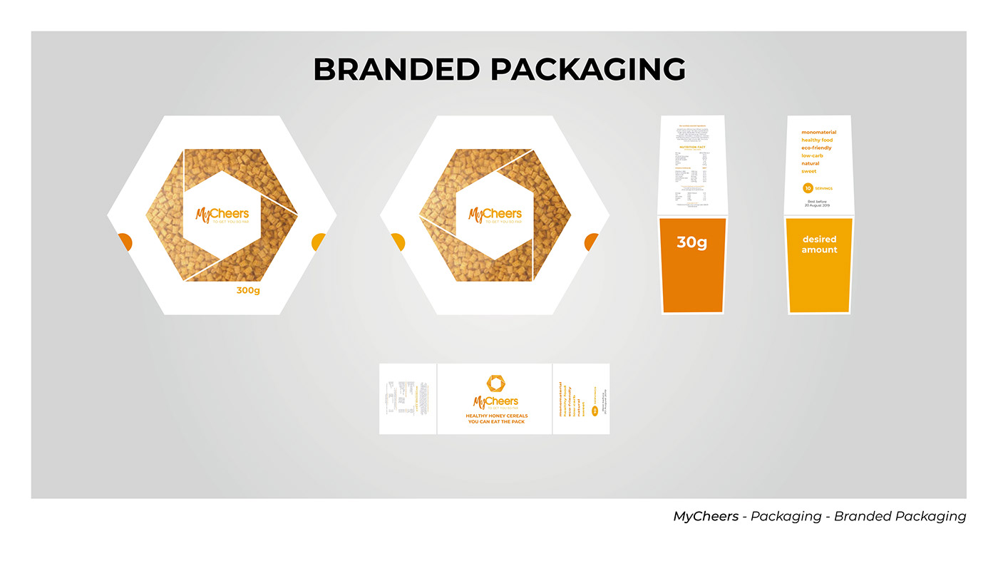 Packaging brand Cereals Pack design branding  product package Food  snack