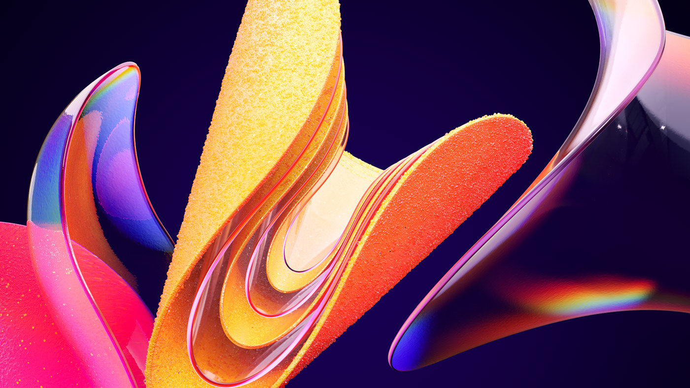 3D abstract art artwork CGI Render windows