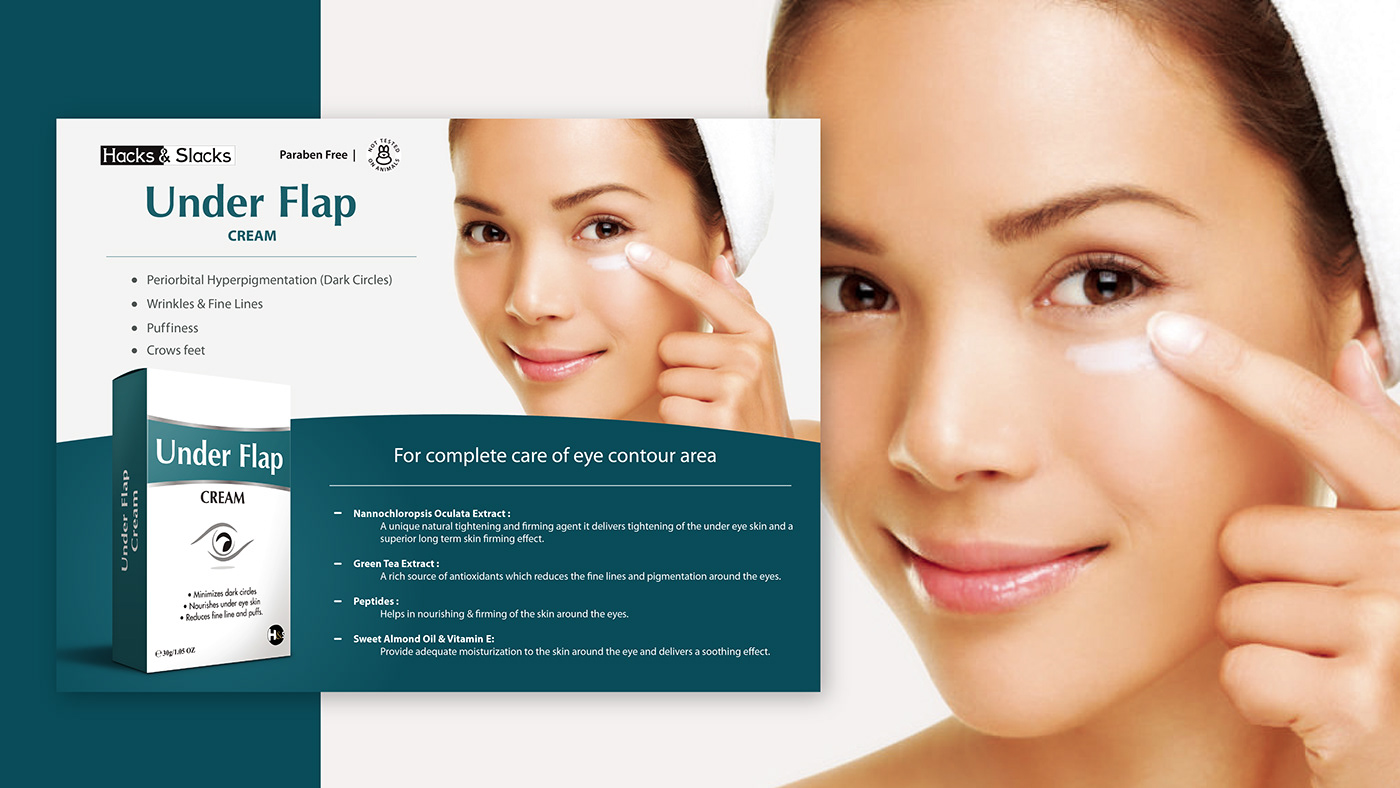 Cosmetic cosmetic product flyer Graphwizards hacks & slacks immohitdhiman product design 