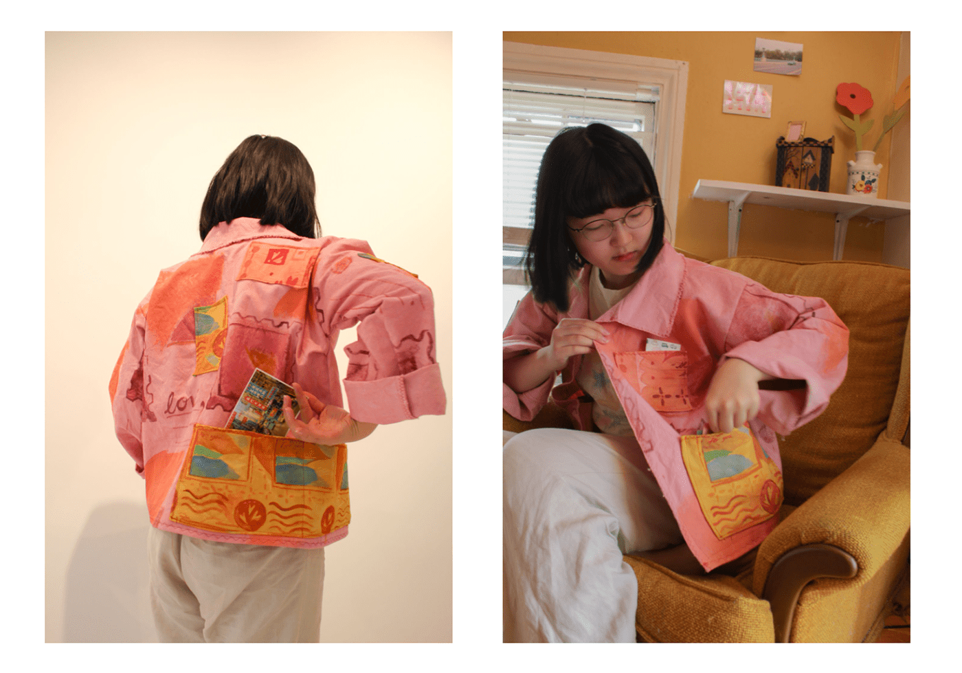 apparel jacket painting   pattern