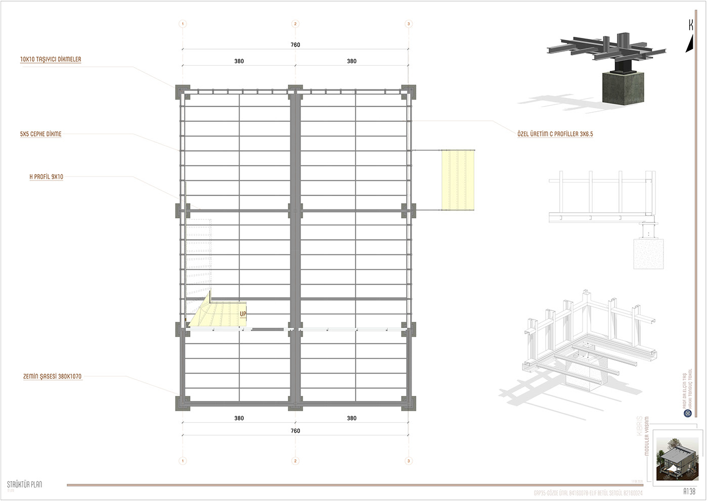 BIM bimsystem kktc Layout modular modulararchitecture modularhouse revit section steelhouse