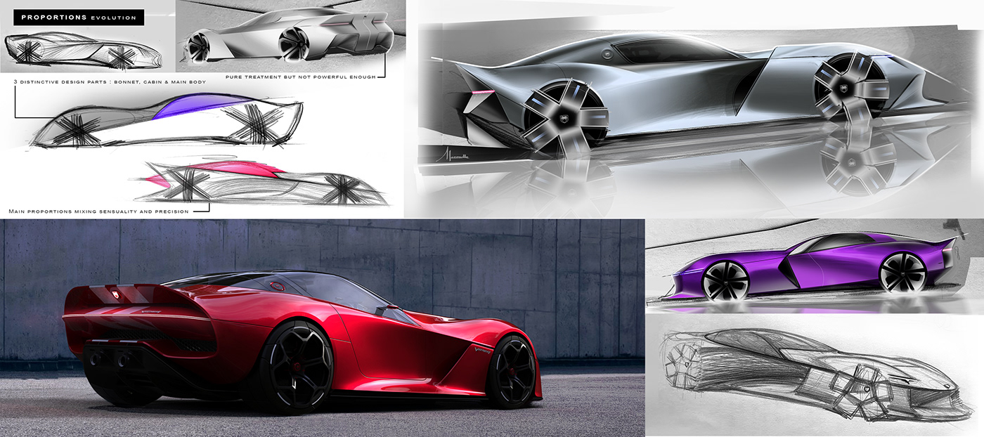 automotive   car concept car design dodge Dodge Viper Viper Basilisk viper basilisk