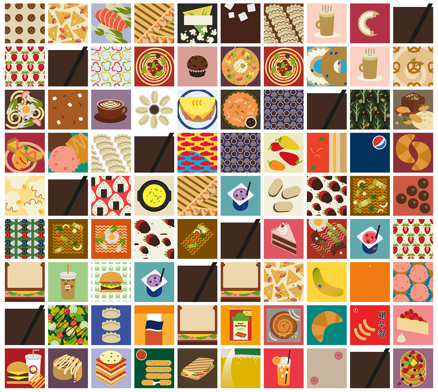 Food  design eat dessert installation identity brand system daily personal 365 Day experiment everyday #MakeItNYC MakeItNYC