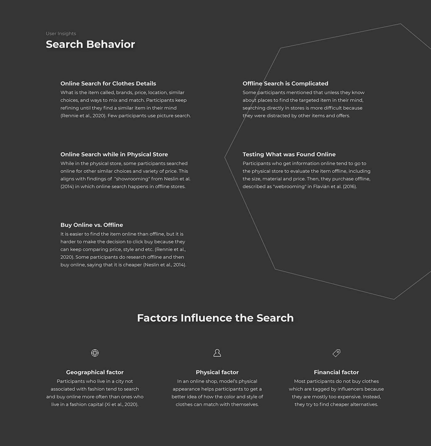 Fashion  Interaction design  research search engine user experience user interfece app concept ux/ui social media