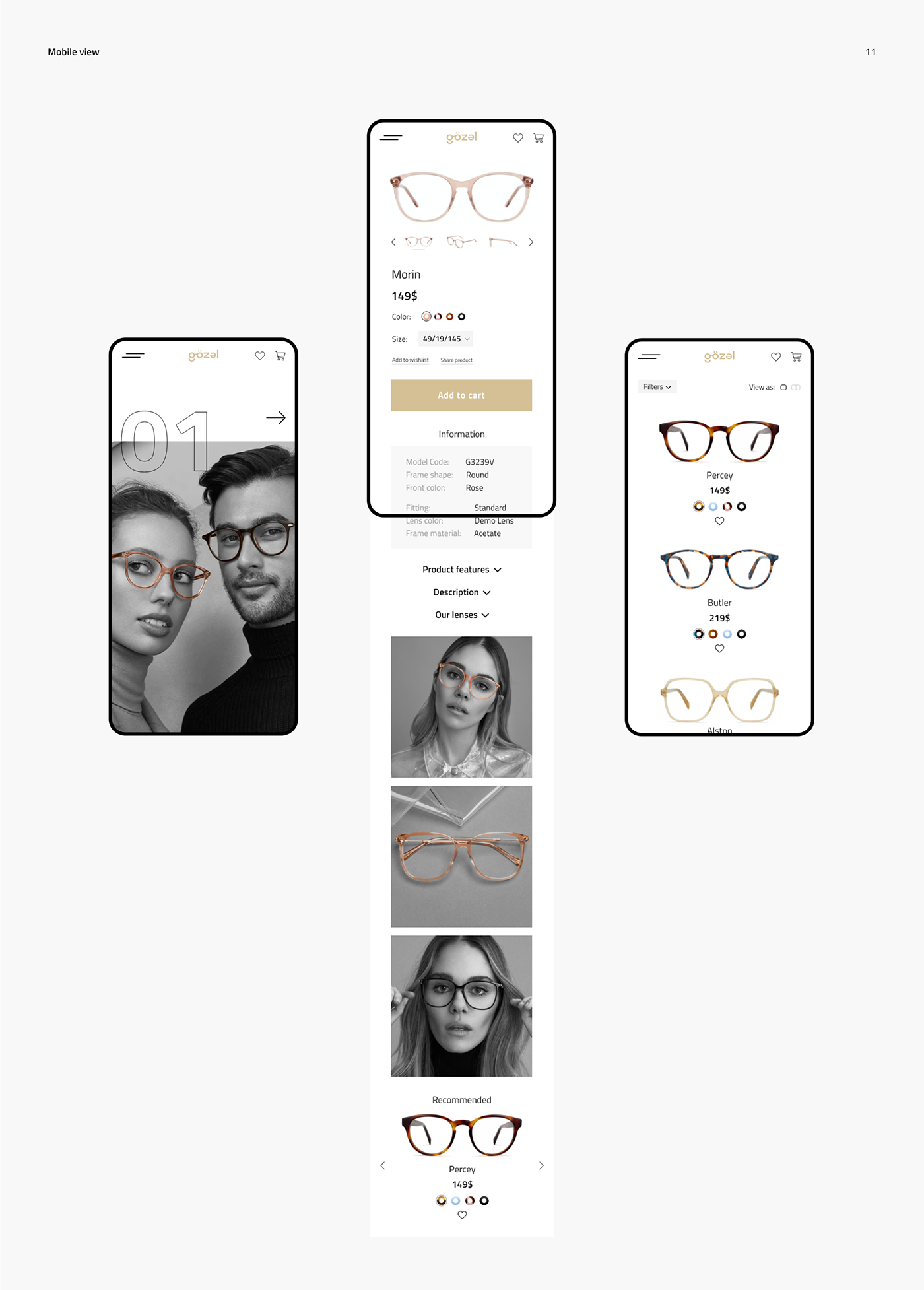 azerbaijan concept design feridaydin gozal interaction UI ux Website glasses