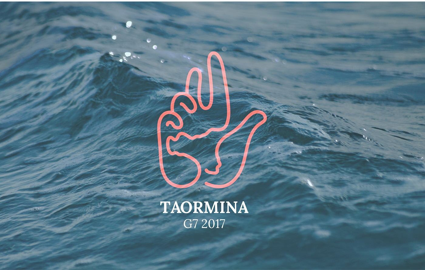 g7 sicily Taormina culture Immigration politic sea multiculture Italy logo
