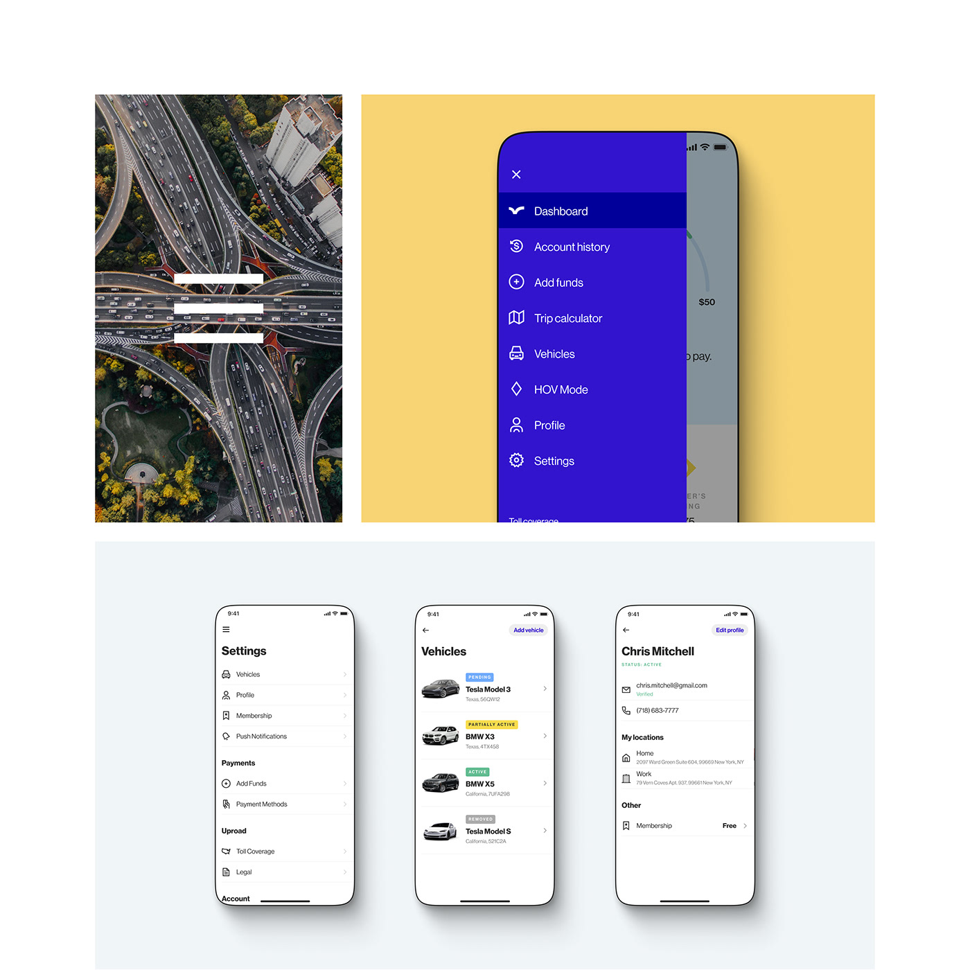 app design car dashboard Figma mobile Mobile app UI/UX nomtek