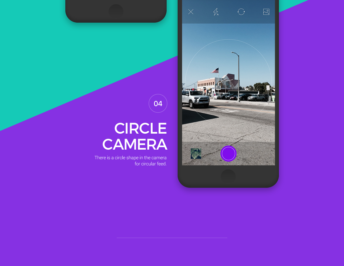 UI interaction social circle photo service
